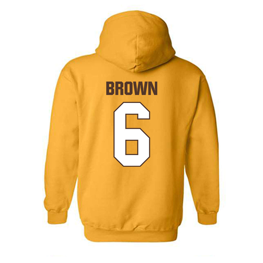Valpo - NCAA Football : Marcus Brown - Classic Shersey Hooded Sweatshirt-1