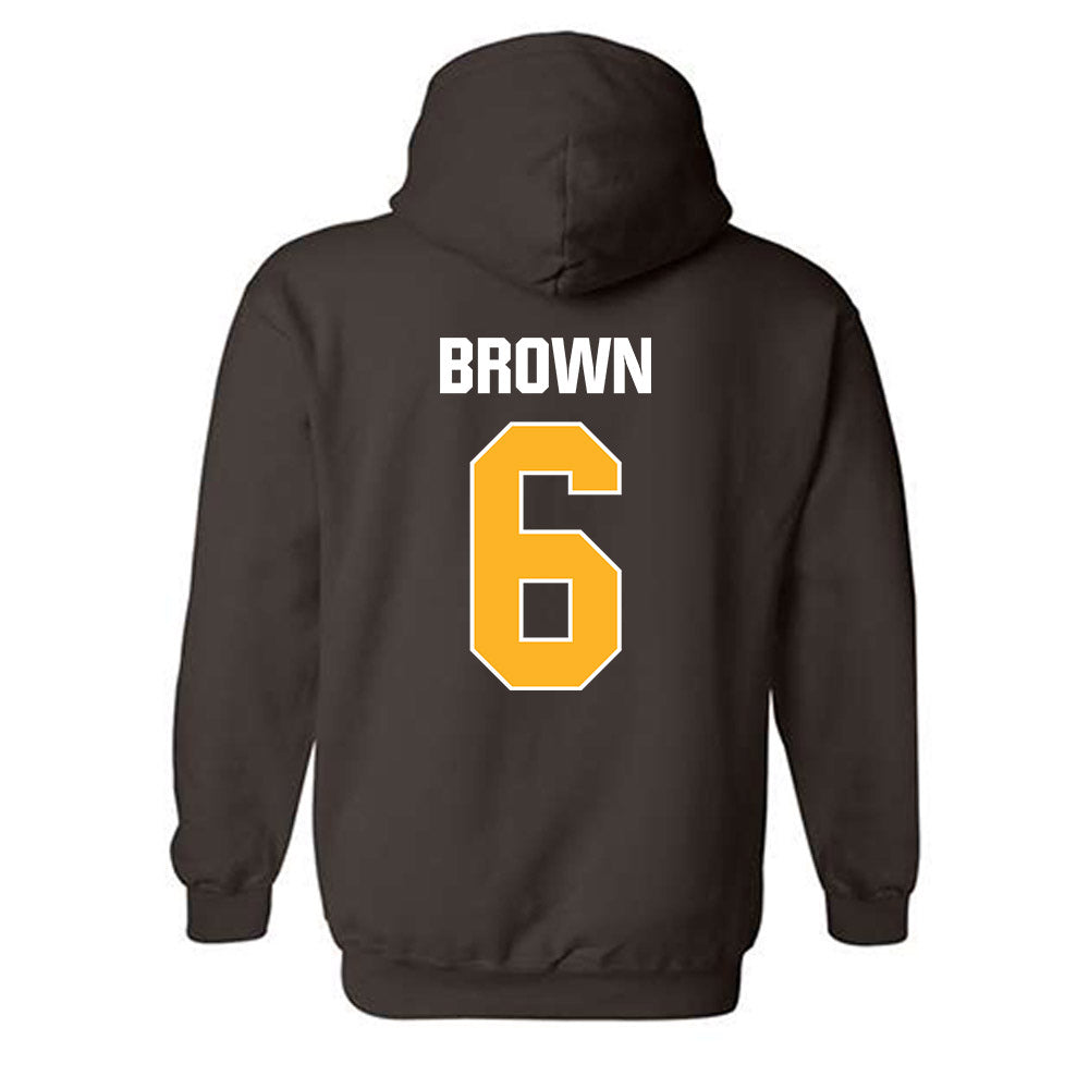 Valpo - NCAA Football : Marcus Brown - Classic Shersey Hooded Sweatshirt-1