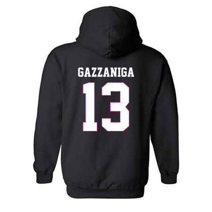Alabama - NCAA Football : John Gazzaniga - Fashion Shersey Hooded Sweatshirt-1