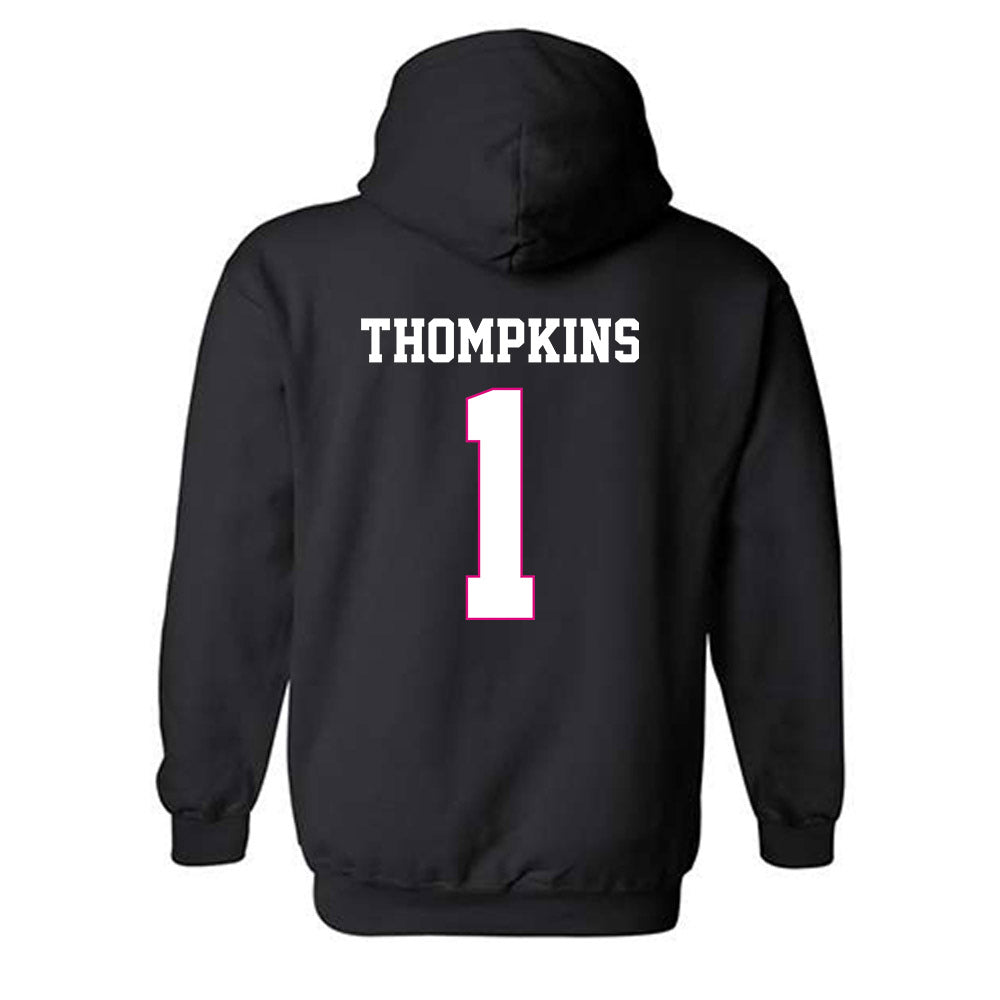 Alabama - NCAA Football : Devan Thompkins - Fashion Shersey Hooded Sweatshirt-1