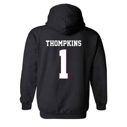 Alabama - NCAA Football : Devan Thompkins - Fashion Shersey Hooded Sweatshirt-1