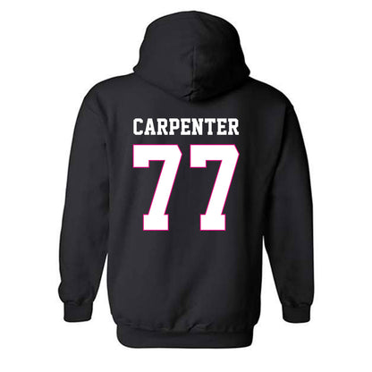 Alabama - Football Alumni : James Carpenter - Fashion Shersey Hooded Sweatshirt
