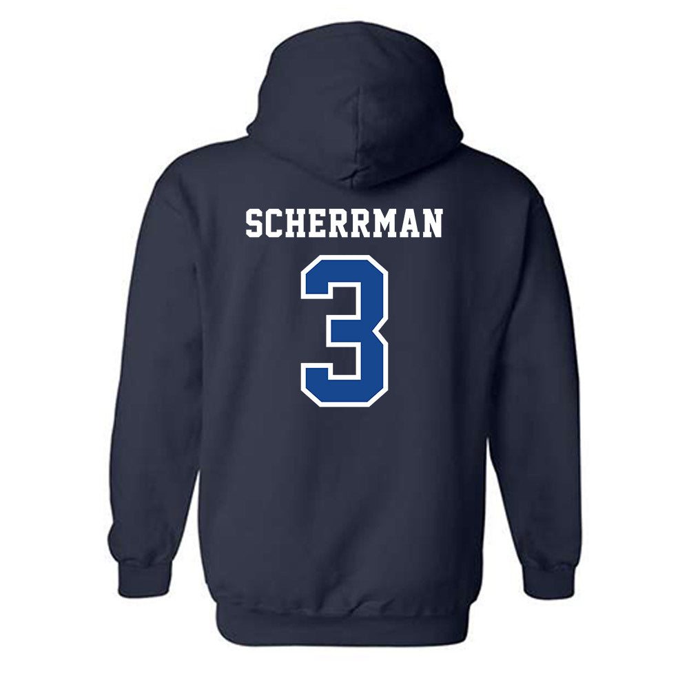 Creighton - NCAA Baseball : Matt Scherrman - Classic Shersey Hooded Sweatshirt-1