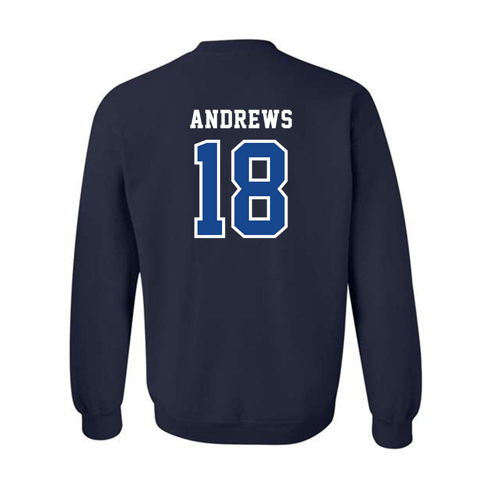 Creighton - NCAA Baseball : Brady Andrews - Classic Shersey Crewneck Sweatshirt-1
