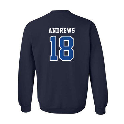 Creighton - NCAA Baseball : Brady Andrews - Classic Shersey Crewneck Sweatshirt-1