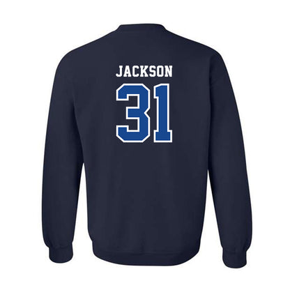 Creighton - NCAA Baseball : Broden Jackson - Classic Shersey Crewneck Sweatshirt-1