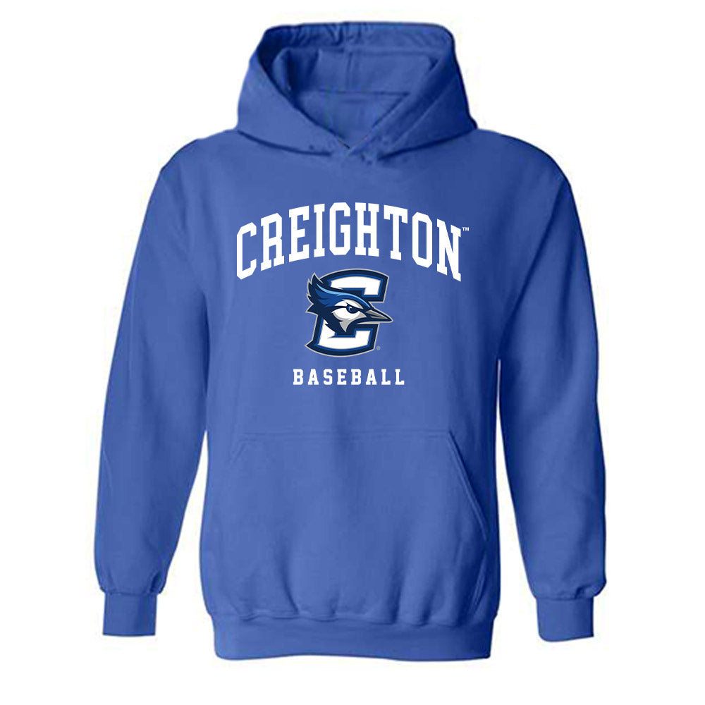 Creighton - NCAA Baseball : Joe Washburn - Classic Shersey Hooded Sweatshirt-0