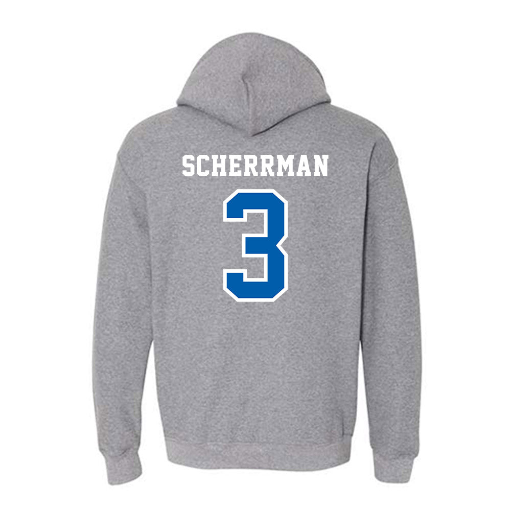 Creighton - NCAA Baseball : Matt Scherrman - Classic Shersey Hooded Sweatshirt-1