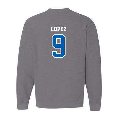 Creighton - NCAA Men's Soccer : Angel Lopez - Classic Shersey Crewneck Sweatshirt-1