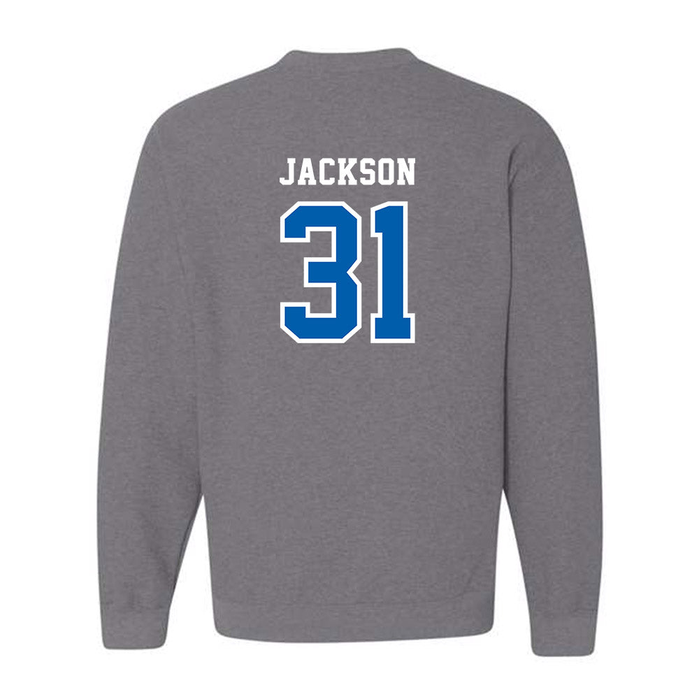 Creighton - NCAA Baseball : Broden Jackson - Classic Shersey Crewneck Sweatshirt-1