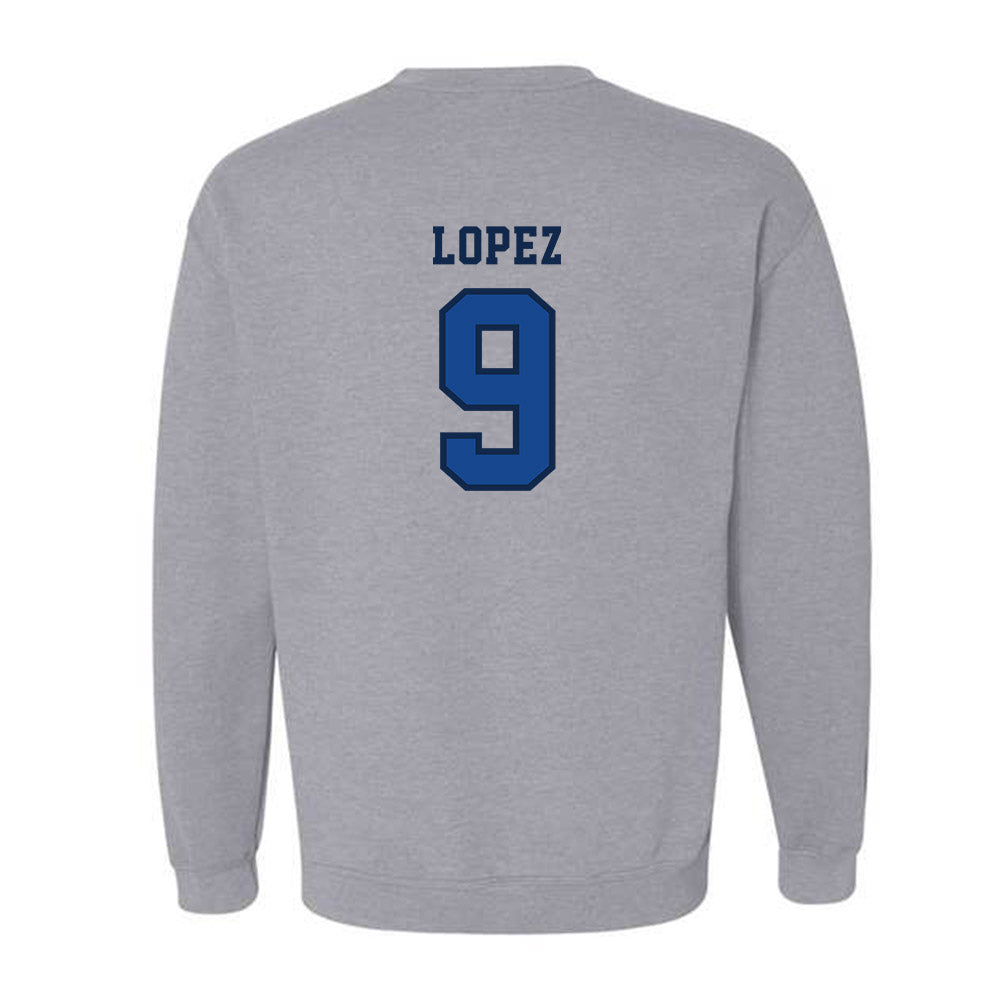 Creighton - NCAA Men's Soccer : Angel Lopez - Classic Shersey Crewneck Sweatshirt-1