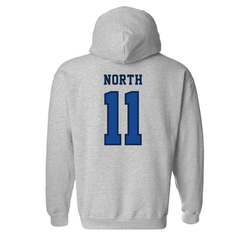 Creighton - NCAA Baseball : Ben North - Classic Shersey Hooded Sweatshirt-1