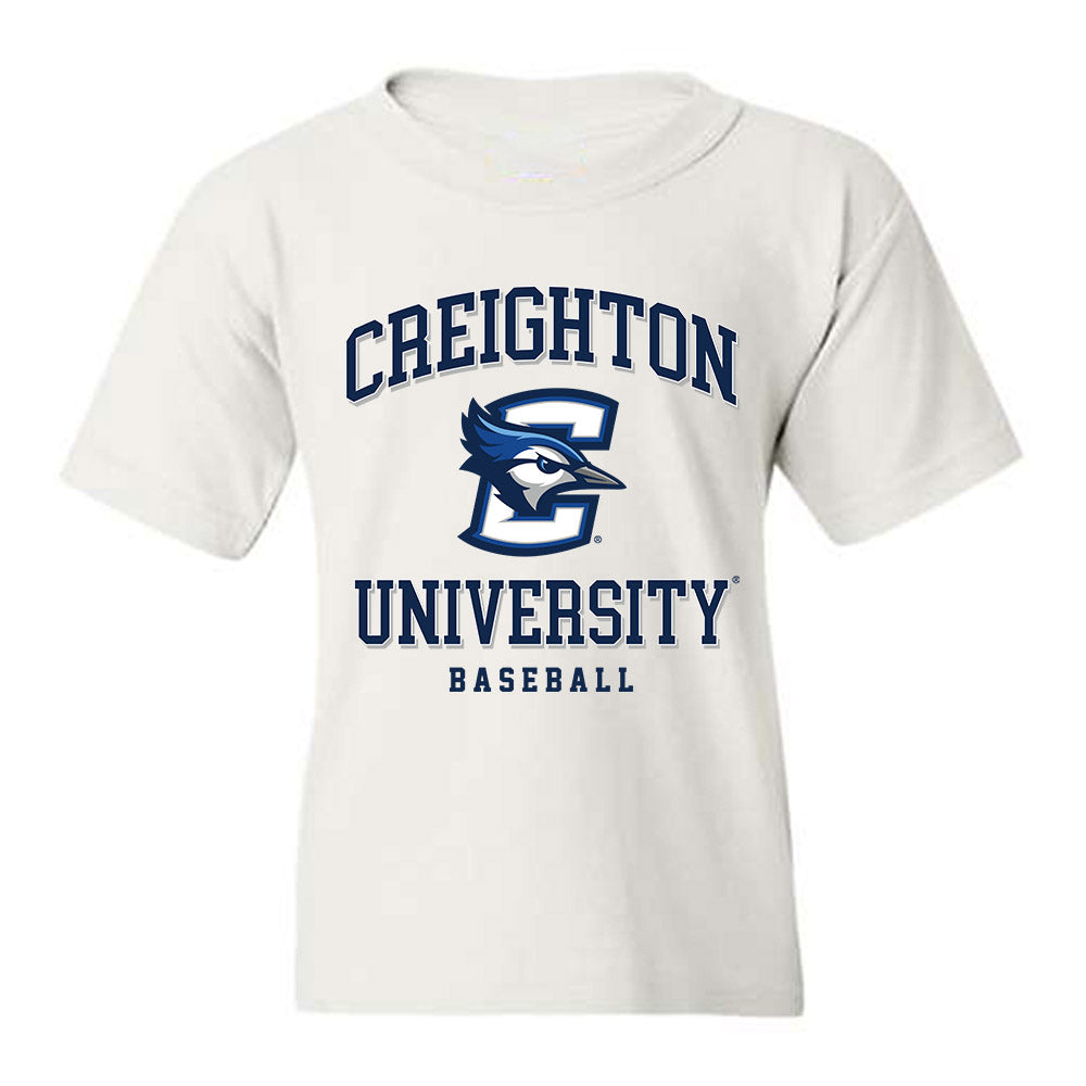 Creighton - NCAA Baseball : Nate McHugh - Classic Shersey Youth T-Shirt-0