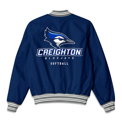 Creighton - NCAA Softball : Hannah Poole - Bomber Jacket-1