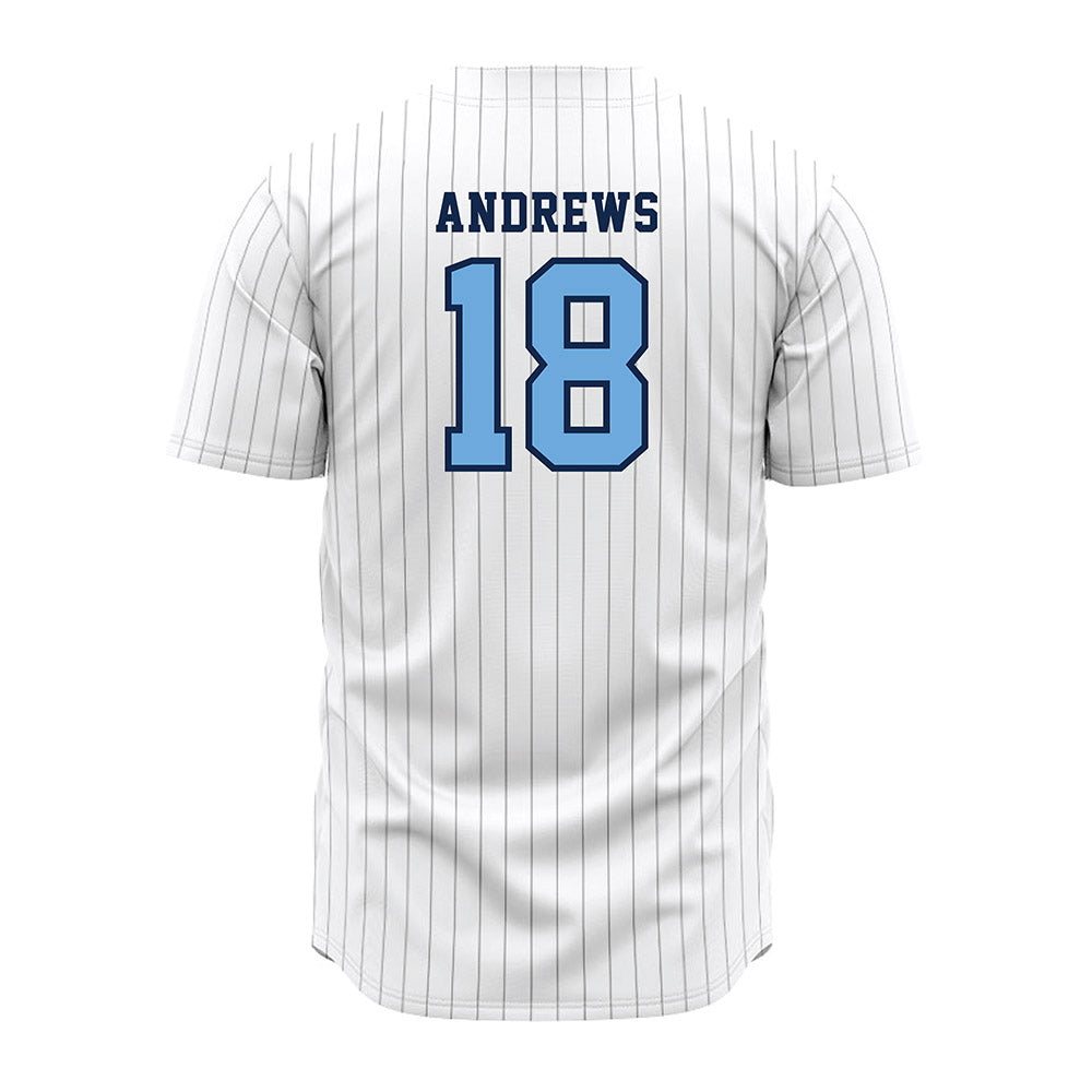 Creighton - NCAA Baseball : Brady Andrews - White Jersey-1