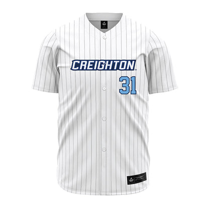 Creighton - NCAA Baseball : Broden Jackson - White Jersey-0