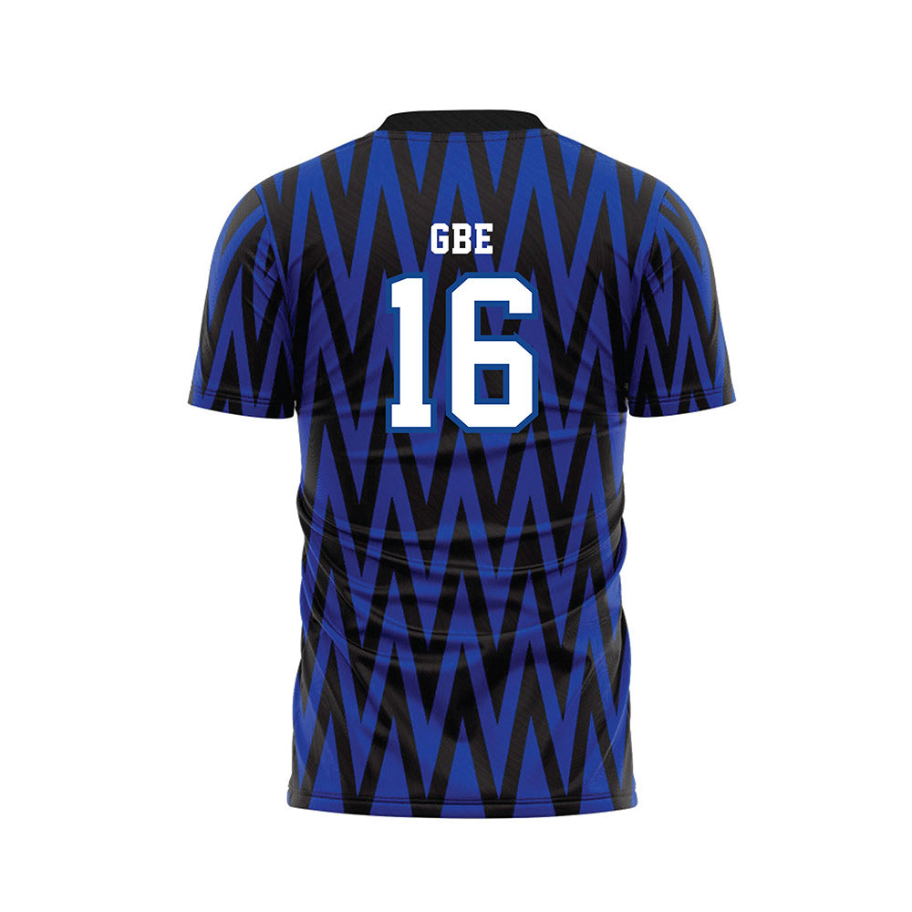 Creighton - NCAA Men's Soccer : Ange Gbe - Blue Soccer Jersey-1