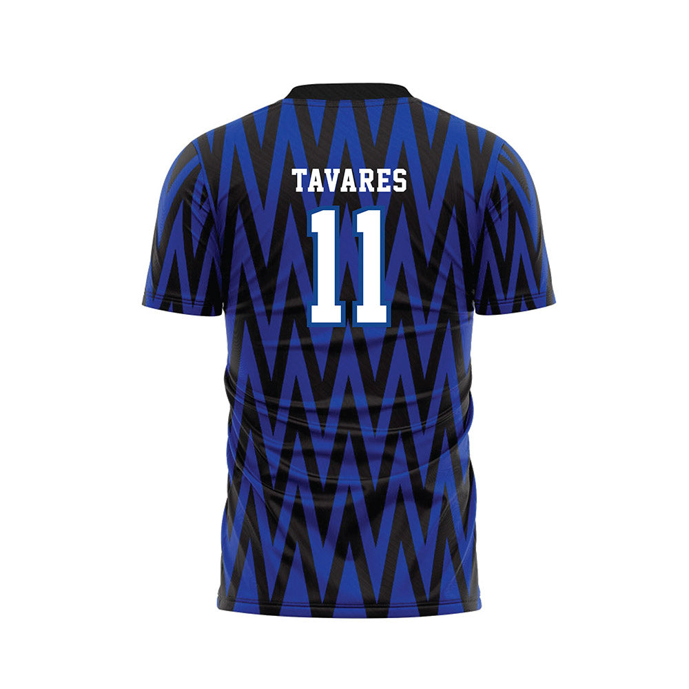 Creighton - NCAA Men's Soccer : Carter Tavares - Blue Soccer Jersey-1