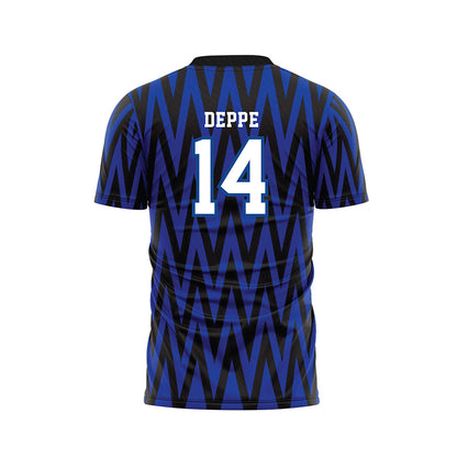 Creighton - NCAA Men's Soccer : Aaron Deppe - Blue Soccer Jersey-1