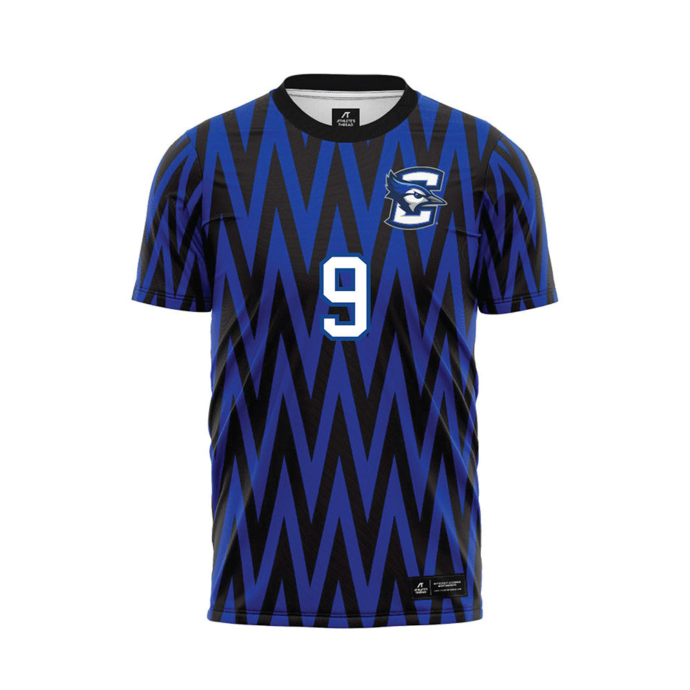 Creighton - NCAA Men's Soccer : Angel Lopez - Blue Soccer Jersey-0