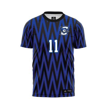Creighton - NCAA Men's Soccer : Carter Tavares - Blue Soccer Jersey-0
