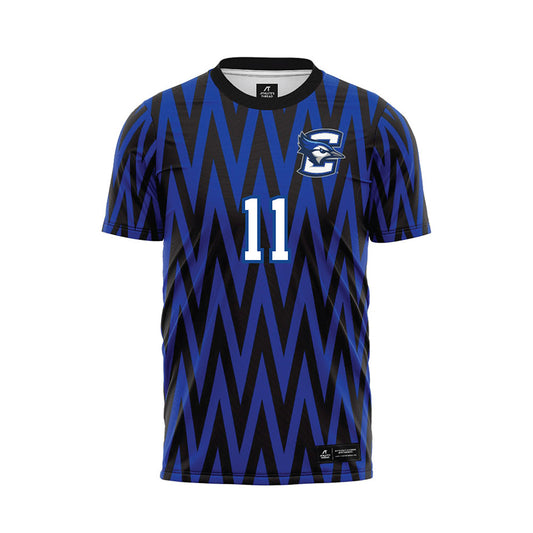 Creighton - NCAA Men's Soccer : Carter Tavares - Blue Soccer Jersey-0