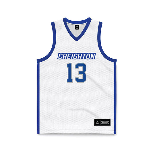 Creighton - NCAA Women's Basketball : Allison Heathcock - White Basketball Jersey-0