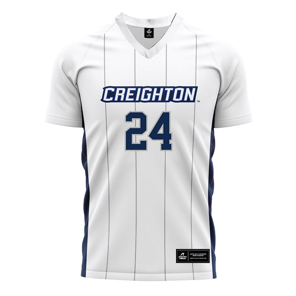 Creighton - NCAA Women's Soccer : Aubrey Lane - White Soccer Jersey-0