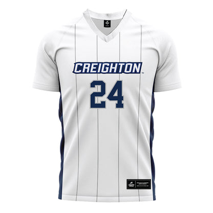 Creighton - NCAA Women's Soccer : Aubrey Lane - White Soccer Jersey-0