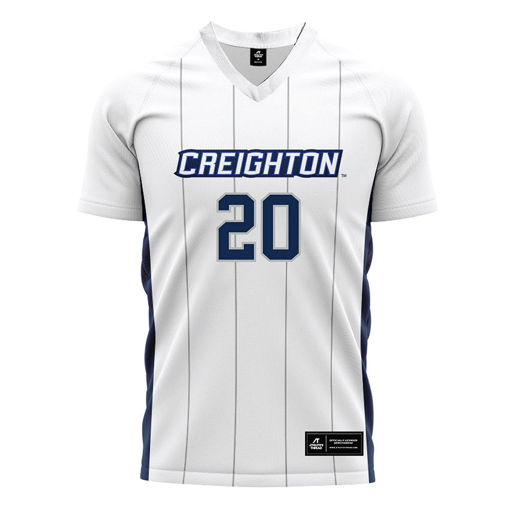 Creighton - NCAA Women's Soccer : Lorel Stringer - White Soccer Jersey-0
