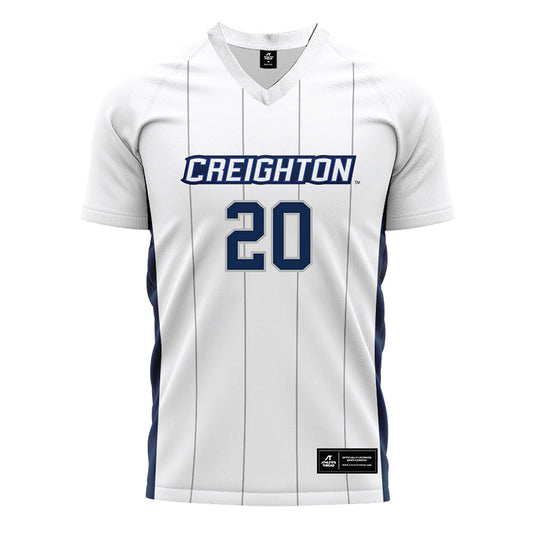 Creighton - NCAA Women's Soccer : Lorel Stringer - White Soccer Jersey-0