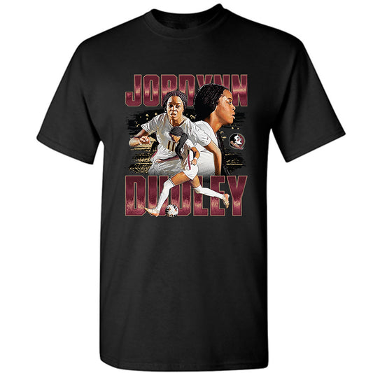 FSU - NCAA Women's Soccer : Jordynn Dudley - Player Collage T-Shirt-0