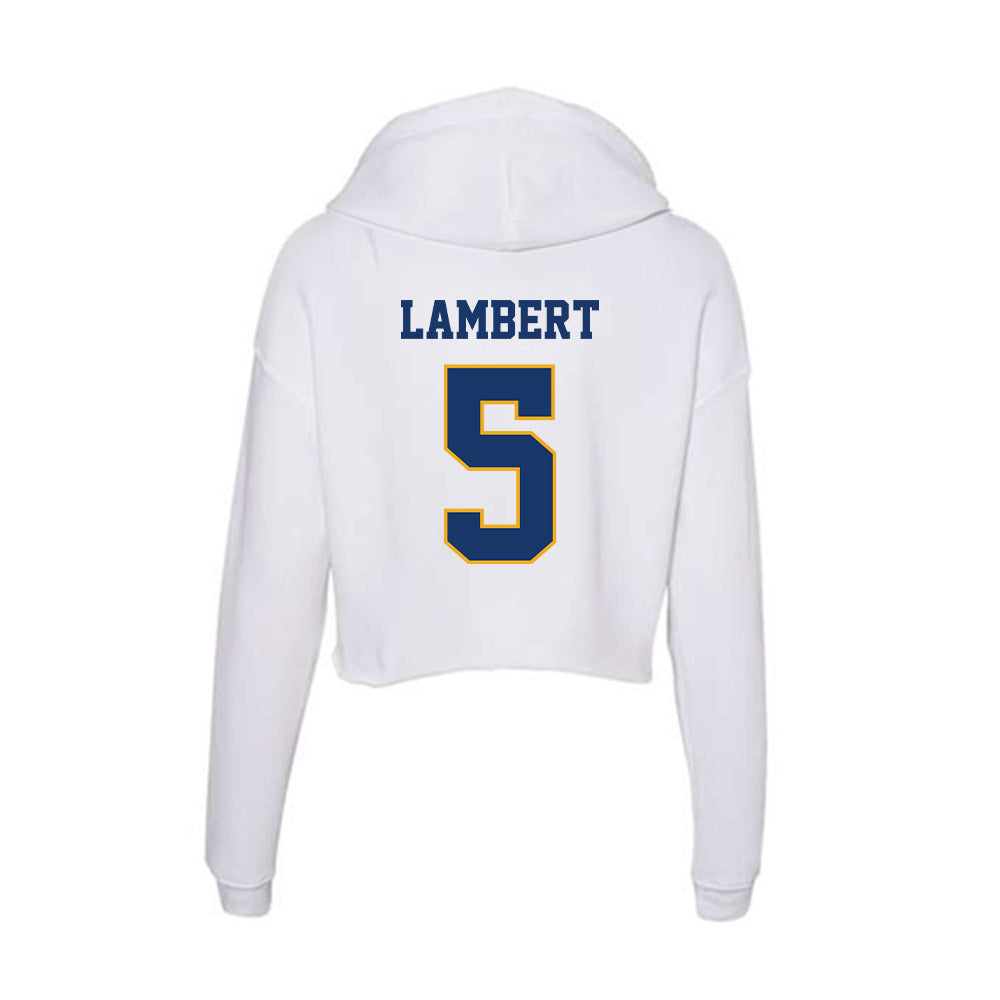 Canisius - NCAA Men's Lacrosse : Jacob Lambert - Women's Crop Fleece Hoodie-1
