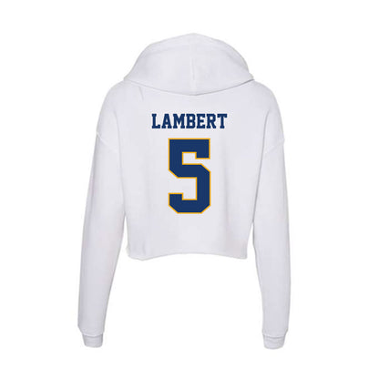 Canisius - NCAA Men's Lacrosse : Jacob Lambert - Women's Crop Fleece Hoodie-1