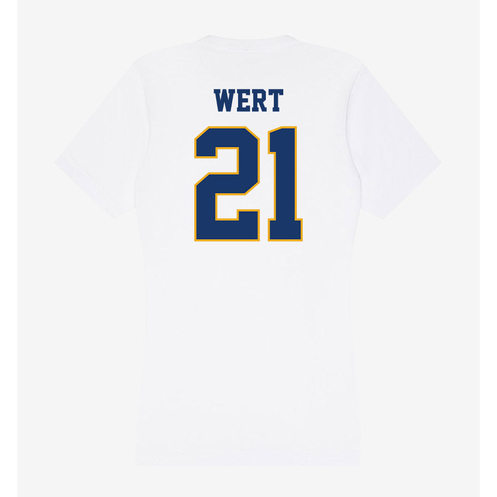 Canisius - NCAA Acrobatics & Tumbling : Jenna Wert - Women's V-Neck T-Shirt-1