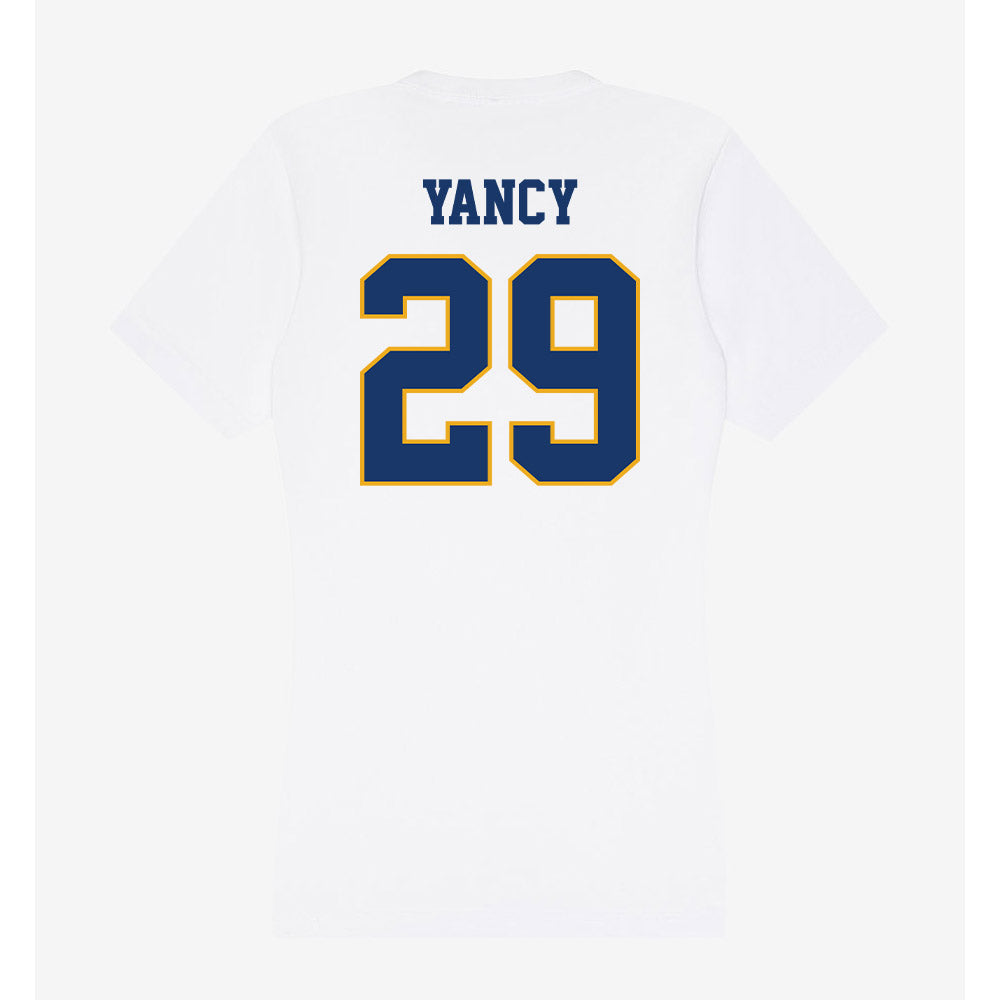 Canisius - NCAA Acrobatics & Tumbling : Jordan Yancy - Women's V-Neck T-Shirt-1