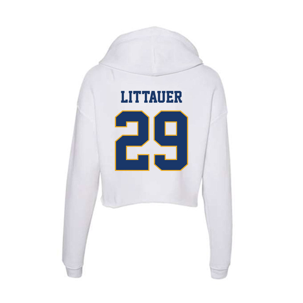 Canisius - NCAA Men's Lacrosse : Jack Littauer - Women's Crop Fleece Hoodie-1
