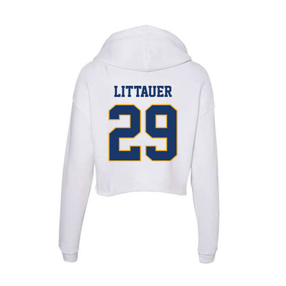Canisius - NCAA Men's Lacrosse : Jack Littauer - Women's Crop Fleece Hoodie-1