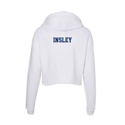 Canisius - NCAA Men's Swimming & Diving : Rhys Insley - Women's Crop Fleece Hoodie-1