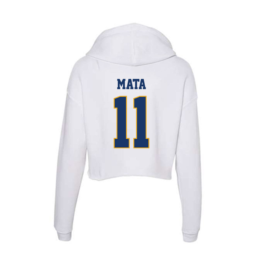 Canisius - NCAA Men's Soccer : Glodie Mata - Women's Crop Fleece Hoodie-1