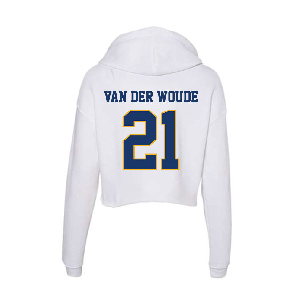Canisius - NCAA Women's Basketball : Evie Van der Woude - Women's Crop Fleece Hoodie-1