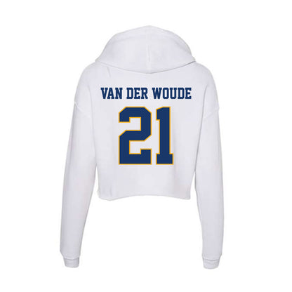 Canisius - NCAA Women's Basketball : Evie Van der Woude - Women's Crop Fleece Hoodie-1