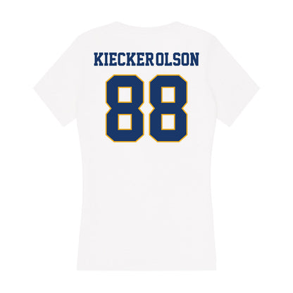 Canisius - NCAA Men's Ice Hockey : Killian Kiecker-Olson - Women's V-Neck T-Shirt-1