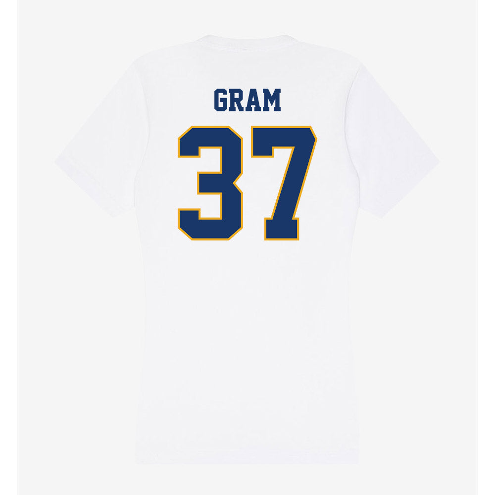 Canisius - NCAA Acrobatics & Tumbling : Carissa Gram - Women's V-Neck T-Shirt-1