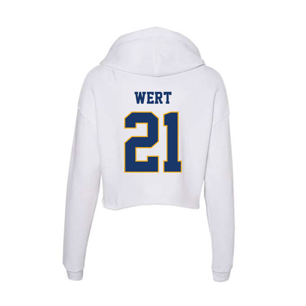 Canisius - NCAA Acrobatics & Tumbling : Jenna Wert - Women's Crop Fleece Hoodie-1