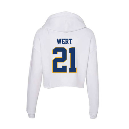 Canisius - NCAA Acrobatics & Tumbling : Jenna Wert - Women's Crop Fleece Hoodie-1