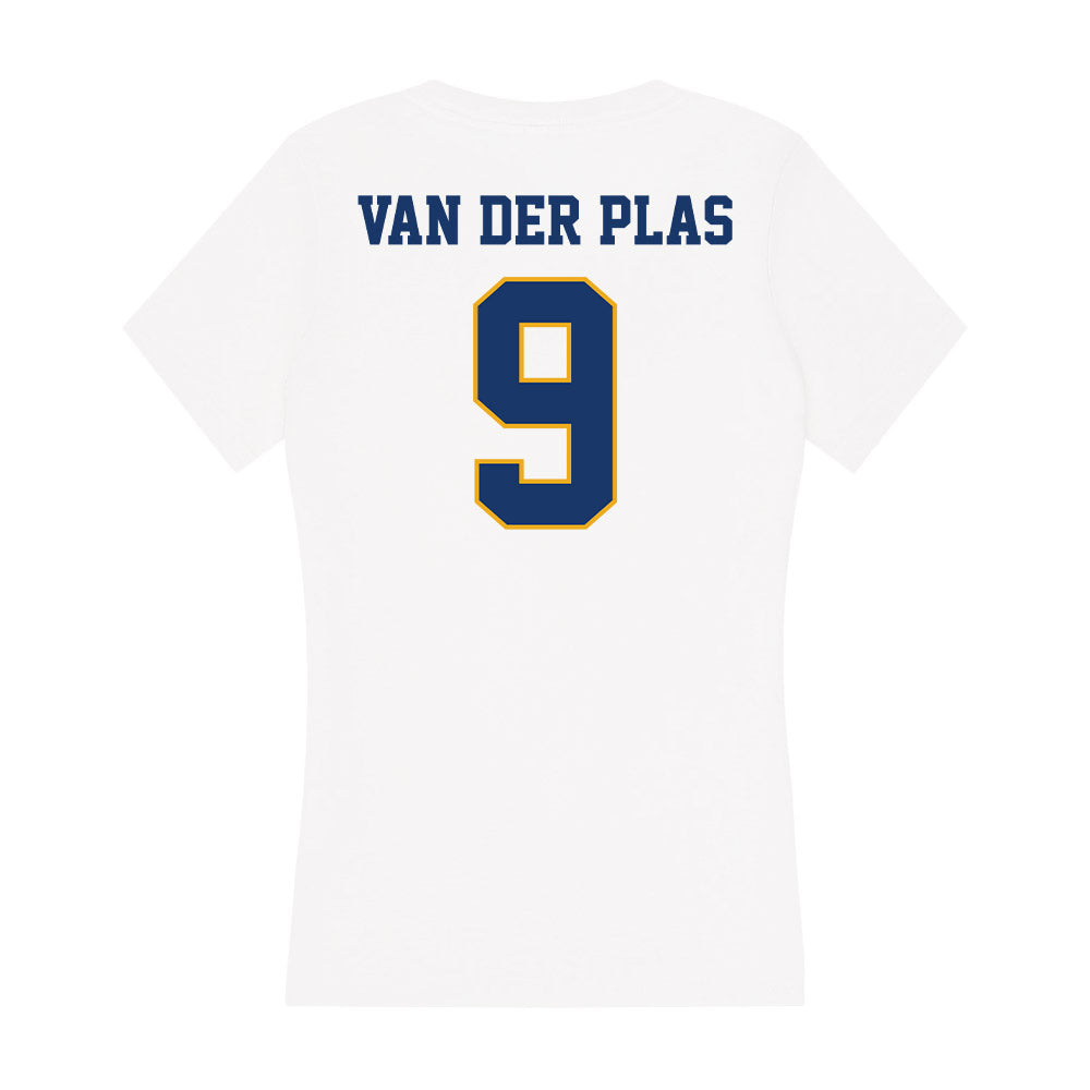 Canisius - NCAA Men's Basketball : Evan van der Plas - Women's V-Neck T-Shirt-1