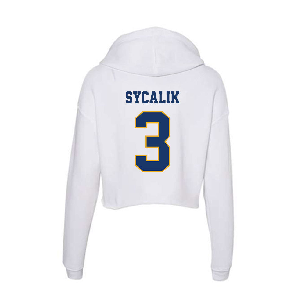 Canisius - NCAA Softball : Michaela Sycalik - Women's Crop Fleece Hoodie-1