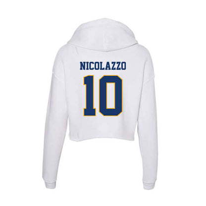 Canisius - NCAA Men's Soccer : Romero Nicolazzo - Women's Crop Fleece Hoodie-1