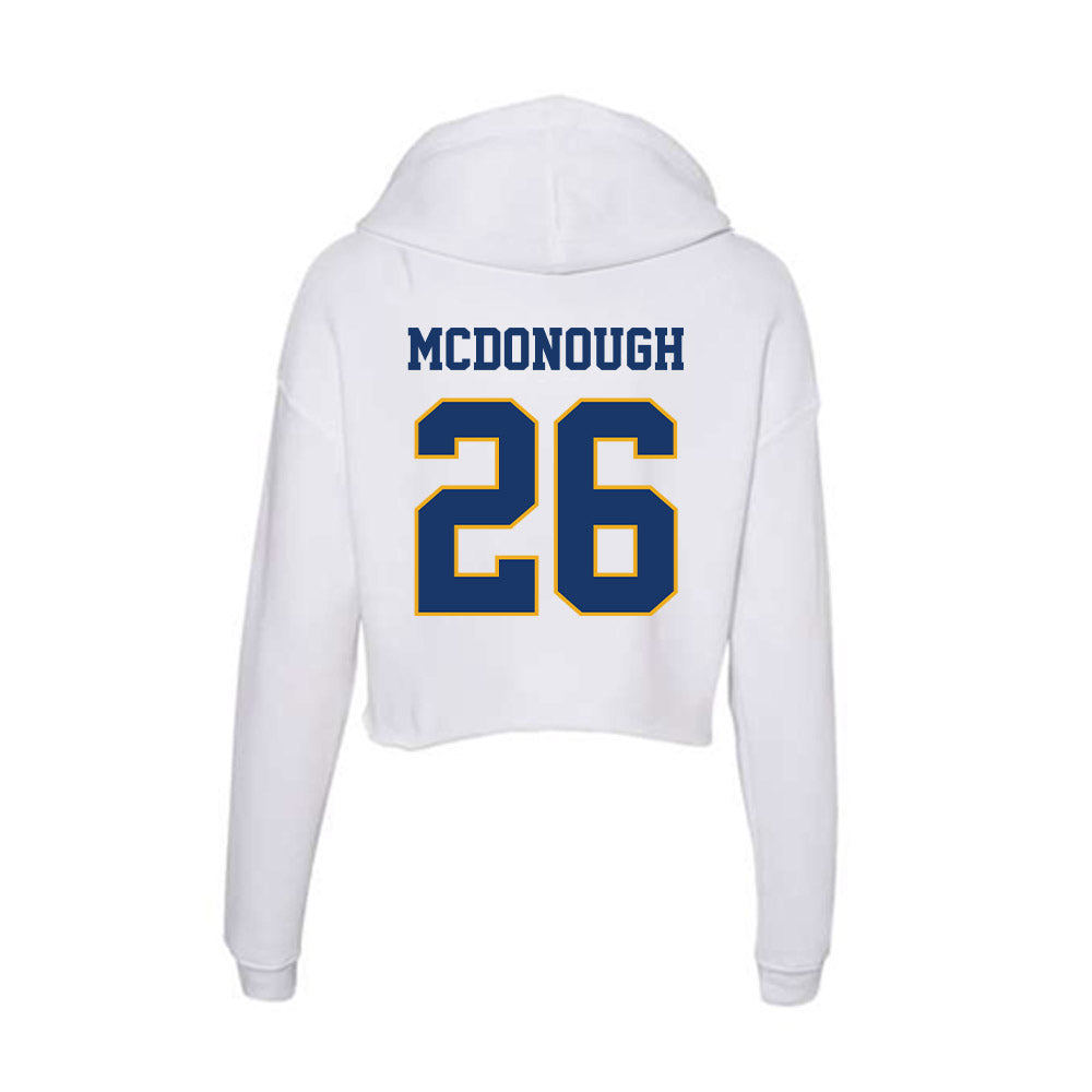 Canisius - NCAA Men's Lacrosse : Shane McDonough - Women's Crop Fleece Hoodie-1